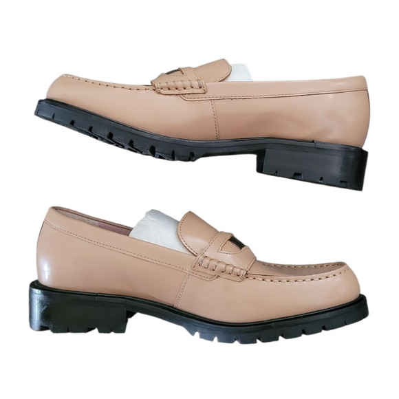 Free People Liv Loafer Women's Size 9/39 Camel Brown Leather Slip-on Shoes - NEW - Picture 2 of 8